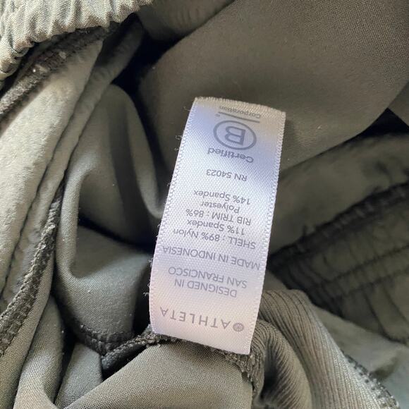 Athleta Textured Brooklyn Jogger Mountain Olive Pull-On Elastic Waist Size 6 - Picture 12 of 12